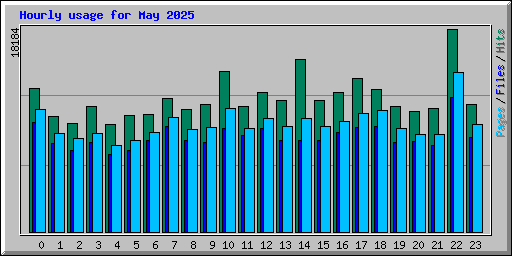 Hourly usage for May 2025