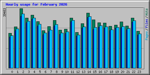 Hourly usage for February 2026
