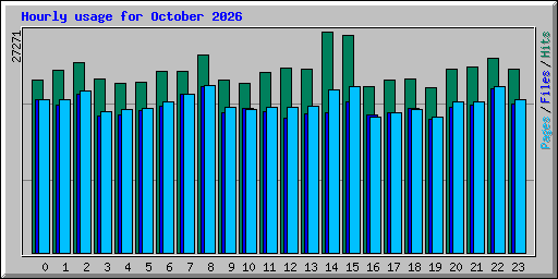 Hourly usage for October 2026
